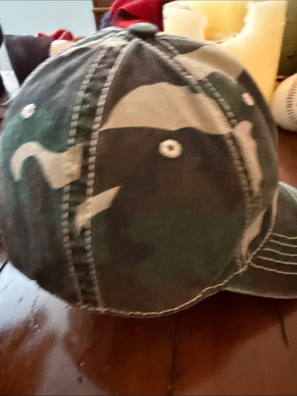 Kids Camo Baseball Cap - Green Camo